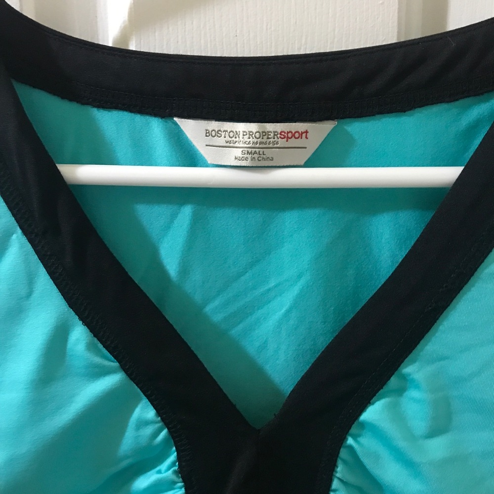 Boston Proper Sport Workout Drawstring Top - Picture 3 of 5